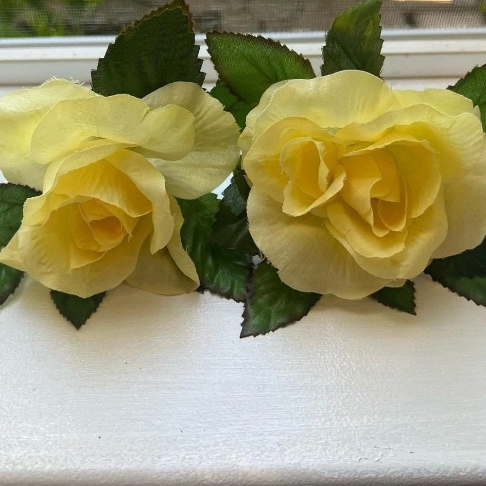 Vintage Rose Napkin Rings Set Of 6‎ Cottagecore Shabby Chic Floral Decor